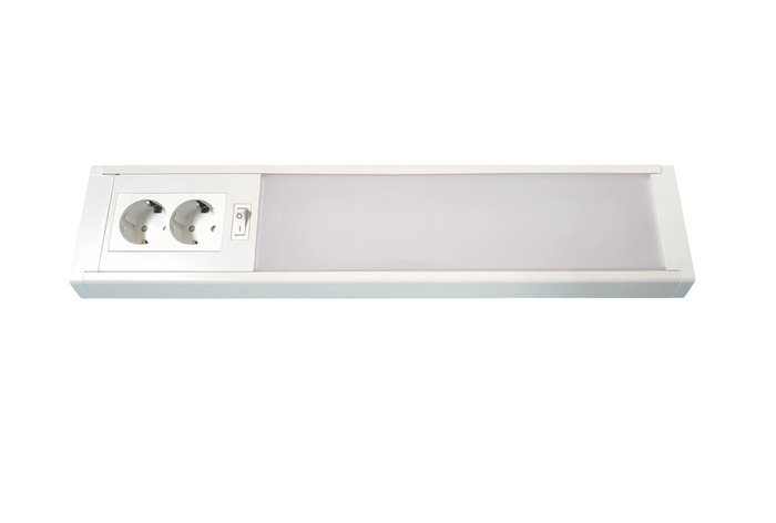 Bänkbelysning LED 10W m/uttag Qraft